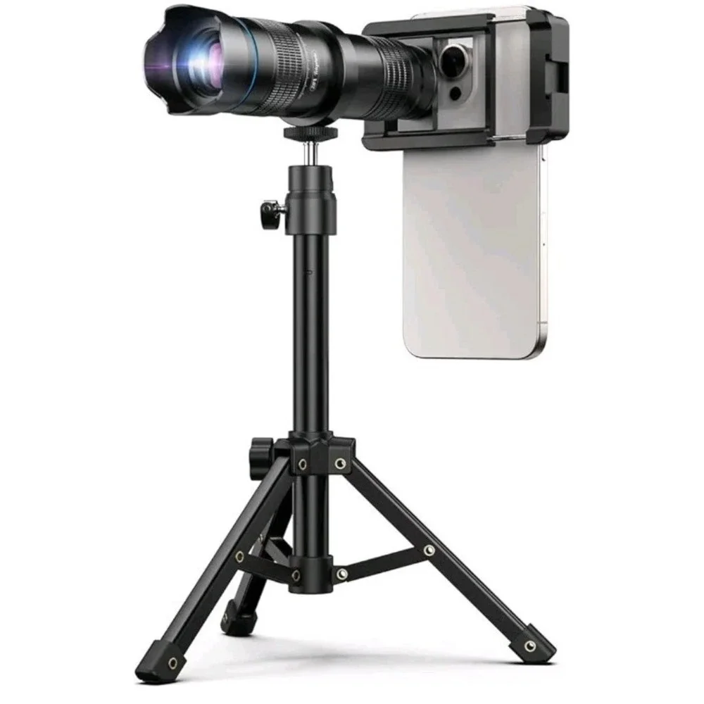APEXEL HD 28x Long Range Monocular Zoom Telephoto Lens With Tripod for Phones